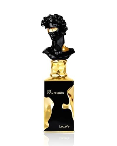 Lattafa His Confession for Men Eau de Parfum Spray, 3.4 oz (100 ml) – Long-Lasting Woody Oriental Fragrance Avelisse