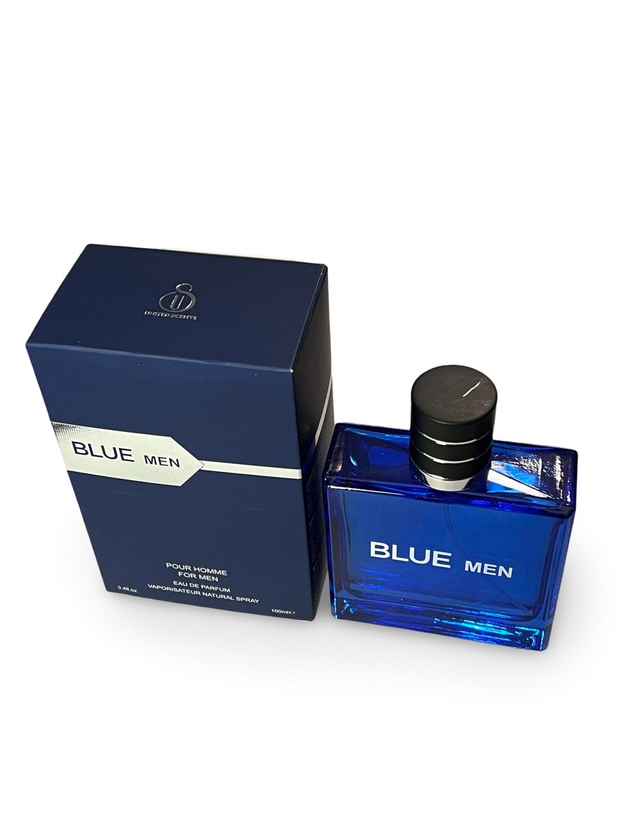 United Scents BLUE MEN Eau de Parfum for Men - 3.4 Fl Oz | Grapefruit, Lemon, Mint, Vetiver - görsel 14