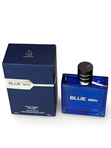 United Scents BLUE MEN Eau de Parfum for Men - 3.4 Fl Oz | Grapefruit, Lemon, Mint, Vetiver - görsel 1