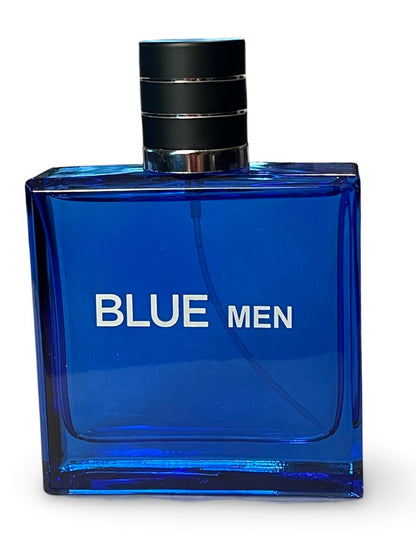 United Scents BLUE MEN Eau de Parfum for Men - 3.4 Fl Oz | Grapefruit, Lemon, Mint, Vetiver