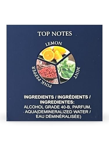 United Scents BLUE MEN Eau de Parfum for Men - 3.4 Fl Oz | Grapefruit, Lemon, Mint, Vetiver - görsel 9