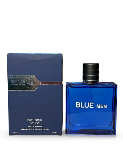 United Scents BLUE MEN Eau de Parfum for Men - 3.4 Fl Oz | Grapefruit, Lemon, Mint, Vetiver