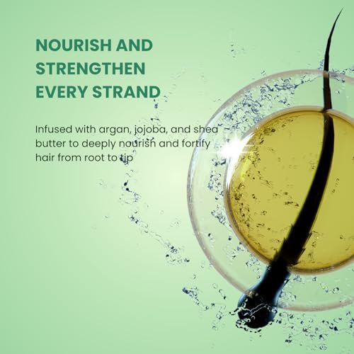 Puradoro Conditioner for All Hair Types & Healthy Roots – Hydrates & Strengthens with Argan, Jojoba & Keratin, Infused with Shea Butter & Aloe Vera - görsel 3