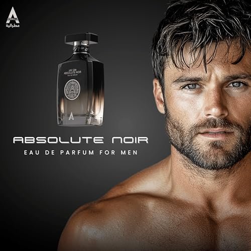 Atralia Absolute Noir Eau De Parfum for Men 100ml 3.4oz – Long-Lasting Luxury Fragrance with Bergamot, Lemon, Grapefruit & Pink Pepper Avelisse