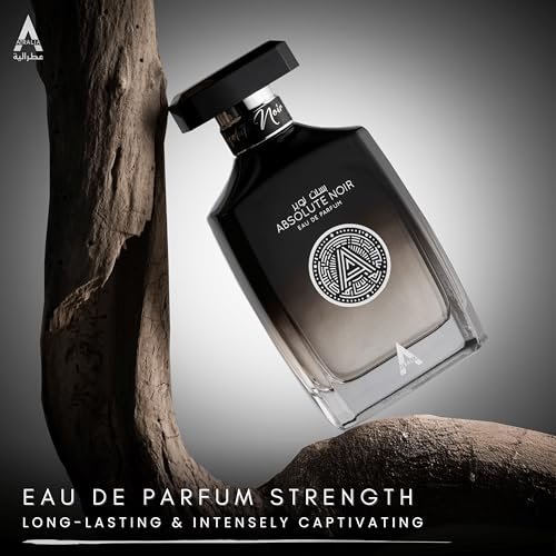 Atralia Absolute Noir Eau De Parfum for Men 100ml 3.4oz – Long-Lasting Luxury Fragrance with Bergamot, Lemon, Grapefruit & Pink Pepper Avelisse