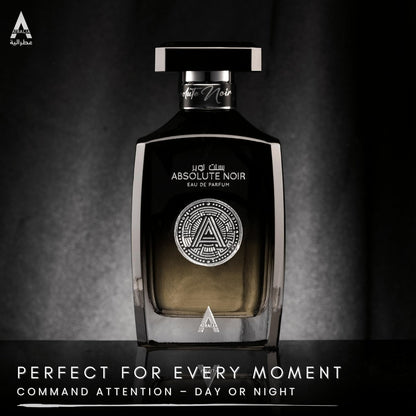 Atralia Absolute Noir Eau De Parfum for Men 100ml 3.4oz – Long-Lasting Luxury Fragrance with Bergamot, Lemon, Grapefruit & Pink Pepper Avelisse