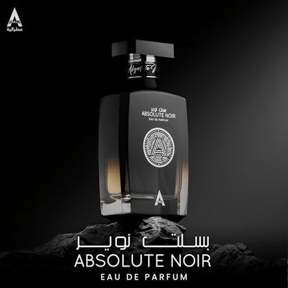 Atralia Absolute Noir Eau De Parfum for Men 100ml 3.4oz – Long-Lasting Luxury Fragrance with Bergamot, Lemon, Grapefruit & Pink Pepper Avelisse
