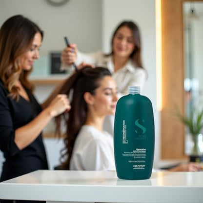 ALFAPARF MILANO Semi di Lino Reconstruction Bond Repair Shampoo - Reparative Shampoo for Colored, Bleached, or Damaged Hair - Sulfate Free - Color Safe - Restores Fiber & Elasticity (33.8 fl oz)