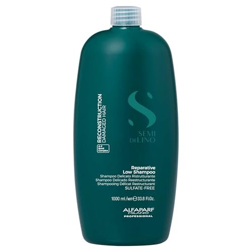 ALFAPARF MILANO Semi di Lino Reconstruction Bond Repair Shampoo - Reparative Shampoo for Colored, Bleached, or Damaged Hair - Sulfate Free - Color Safe - Restores Fiber & Elasticity (33.8 fl oz) - görsel 2