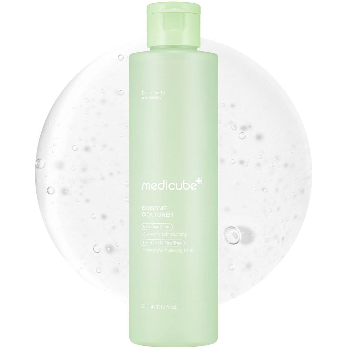 medicube Exosome CICA Toner: Daily Soothing Toner with Exosome CICA, Heartleaf, Tea Tree & 12 Kinds of CICA – Low Irritation Sebum Care for Stressed Skin (210ml / 7.10 fl.oz.) - görsel 1