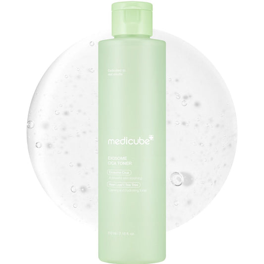 medicube Exosome CICA Toner: Daily Soothing Toner with Exosome CICA, Heartleaf, Tea Tree & 12 Kinds of CICA – Low Irritation Sebum Care for Stressed Skin (210ml / 7.10 fl.oz.)