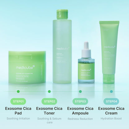 medicube Exosome CICA Toner: Daily Soothing Toner with Exosome CICA, Heartleaf, Tea Tree & 12 Kinds of CICA – Low Irritation Sebum Care for Stressed Skin (210ml / 7.10 fl.oz.)