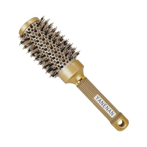 Professional Boar Bristle Round Brush for Blow Out – Nano Thermal Ceramic & Ionic Hair Brush for Voluminous Curls and Smooth Blow Drying (1.7 Inch Barrel, 45mm) - görsel 2