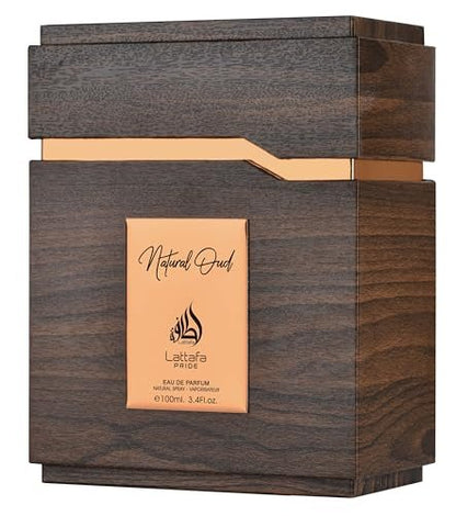Lattafa Pride Natural Oud Eau de Parfum for Unisex - 3.4 oz / 100 ml
