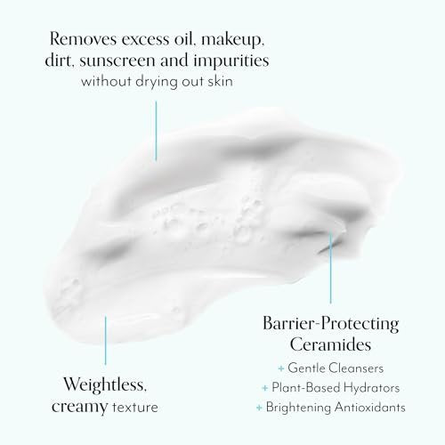 Bliss One & Done Daily Cream Facial Cleanser with Ceramides - Moisturizing Face Wash for Dry Skin, 6 Fl Oz Avelisse