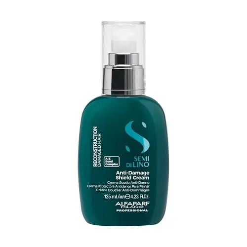 Alfaparf Milano Semi di Lino Reconstruction Bond Repair Hair Treatment Cream - Thermal Protector & Breakage Shield - Leave-In for Damaged Hair, Vegan (4.23 oz) Avelisse