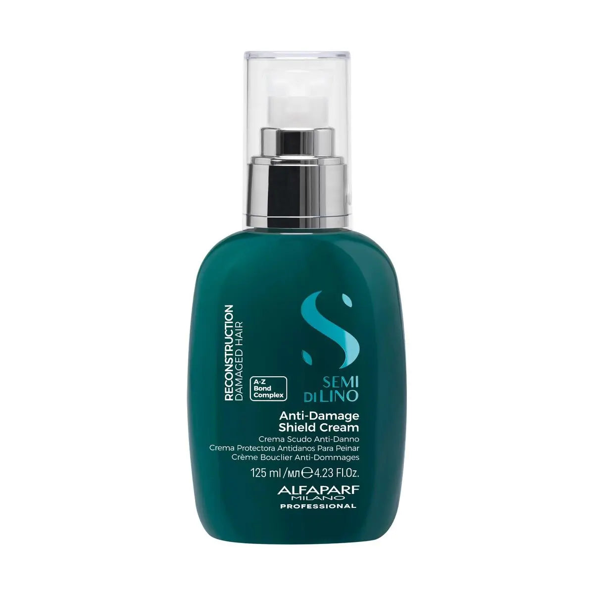 Alfaparf Milano Semi di Lino Reconstruction Bond Repair Hair Treatment Cream - Thermal Protector & Breakage Shield - Leave-In for Damaged Hair, Vegan (4.23 oz) Avelisse