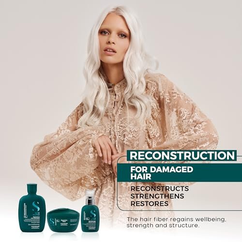 ALFAPARF MILANO Semi di Lino Reconstruction Bond Repair Shampoo - Reparative Shampoo for Colored, Bleached, or Damaged Hair - Sulfate Free - Color Safe - Restores Fiber & Elasticity (33.8 fl oz) - görsel 9
