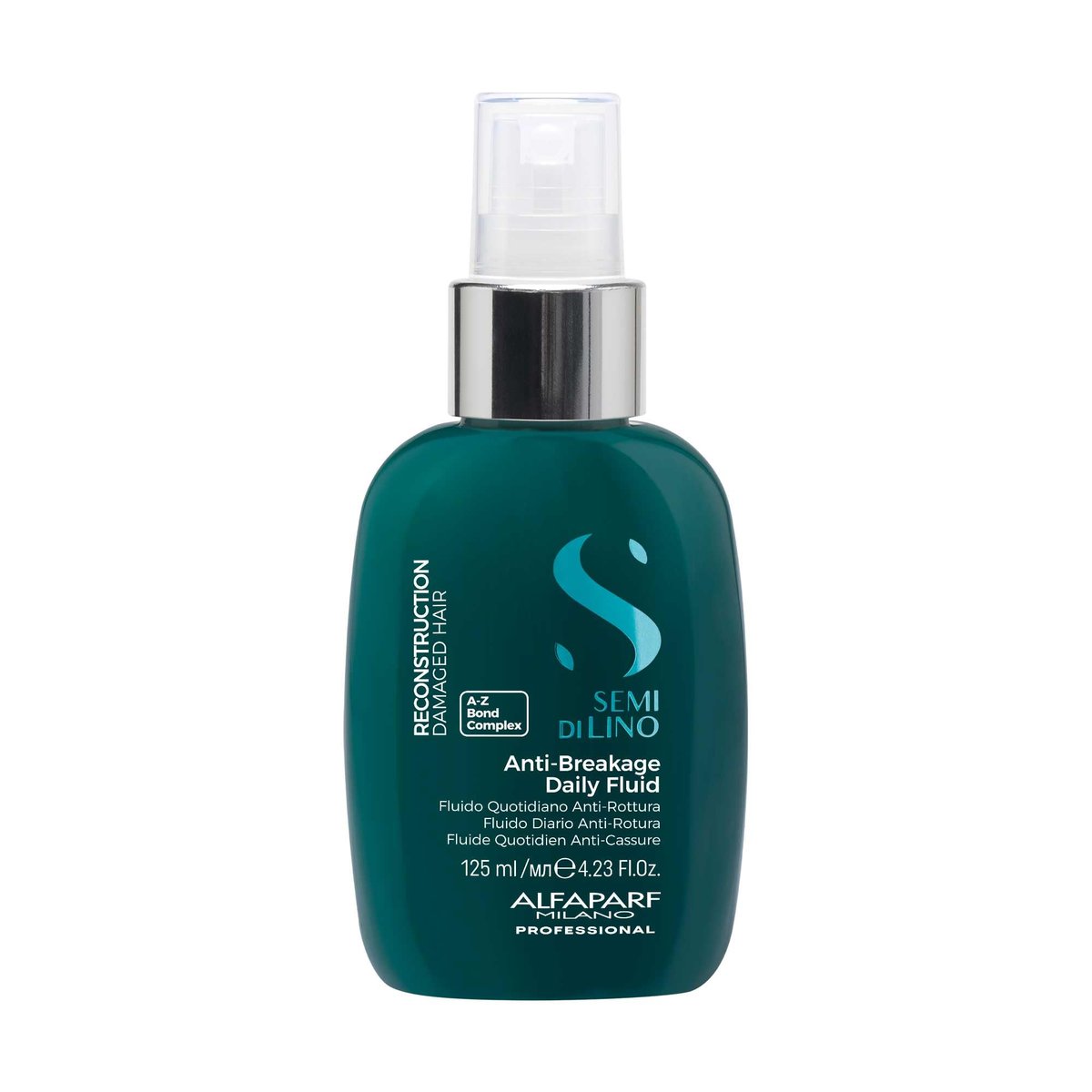 ALFAPARF MILANO Semi di Lino Reconstruction Reparative Anti Breakage Daily Fluid - Bond Building Hair Treatment & Heat Protection Spray for Damaged Hair, 4.23 oz Avelisse
