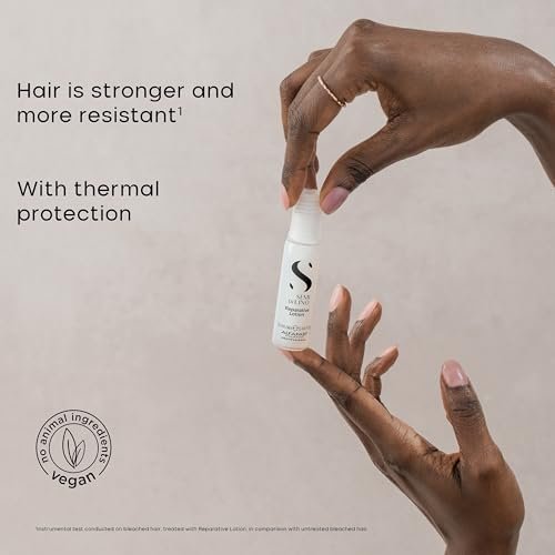 ALFAPARF MILANO Semi di Lino Reconstruction Reparative Lotion Treatment - 6 Vials, 2.64 oz - Thermal Protection & Anti-Breakage for Damaged Hair Avelisse