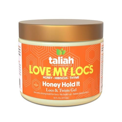 Taliah Waajid Love My Locs Honey Hold It Locs & Twists Gel – 16 oz Styling Gel for Locs, Twists, and Textured Hair with Honey, Hibiscus, and Thyme Avelisse