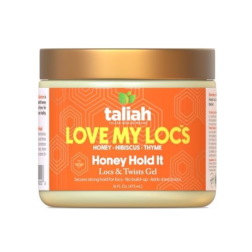 Taliah Waajid Love My Locs Honey Hold It Locs & Twists Gel – 16 oz Styling Gel for Locs, Twists, and Textured Hair with Honey, Hibiscus, and Thyme Avelisse