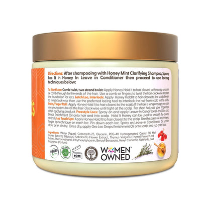 Taliah Waajid Love My Locs Honey Hold It Locs & Twists Gel – 16 oz Styling Gel for Locs, Twists, and Textured Hair with Honey, Hibiscus, and Thyme Avelisse