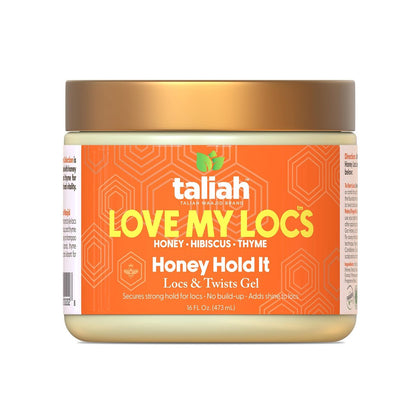 Taliah Waajid Love My Locs Honey Hold It Locs & Twists Gel – 16 oz Styling Gel for Locs, Twists, and Textured Hair with Honey, Hibiscus, and Thyme Avelisse