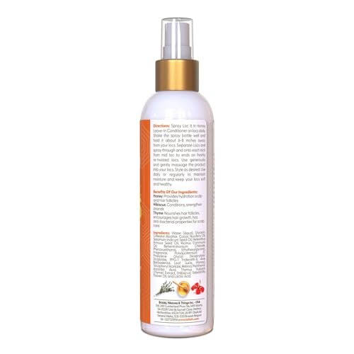 Taliah Waajid Love My Locs Honey Hibiscus Leave-In Conditioner - 8 oz | Healthy Radiant Locs Avelisse