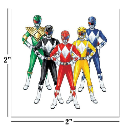 Power Rangers Temporary Tattoos Party Favors – 70+ Individual 2" x 2" Tattoos for Kids, Boys, Girls | Made in USA