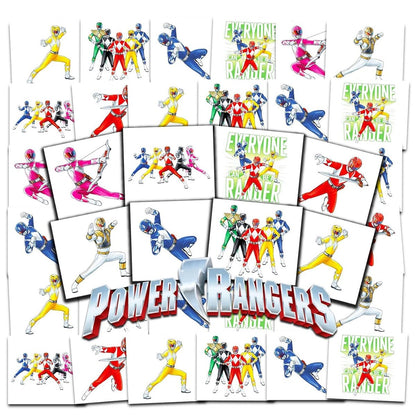 Power Rangers Temporary Tattoos Party Favors – 70+ Individual 2" x 2" Tattoos for Kids, Boys, Girls | Made in USA