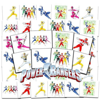 Power Rangers Temporary Tattoos Party Favors – 70+ Individual 2" x 2" Tattoos for Kids, Boys, Girls | Made in USA
