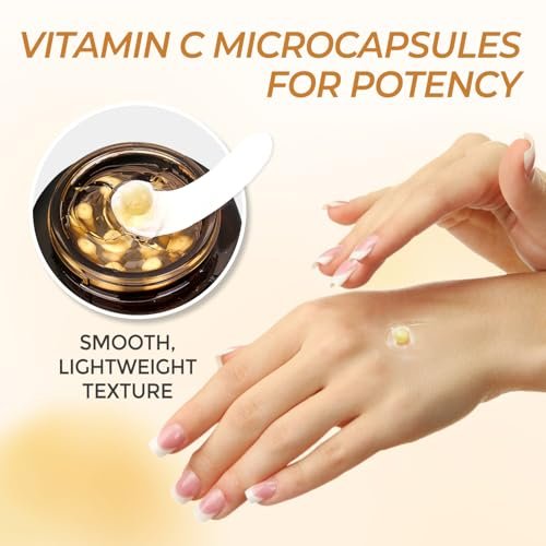 FIUMOT Deep Vitamin C Golden Capsule Hydrating Face Moisturizer - Antioxidant Protection, Lightweight Daily Skincare Avelisse