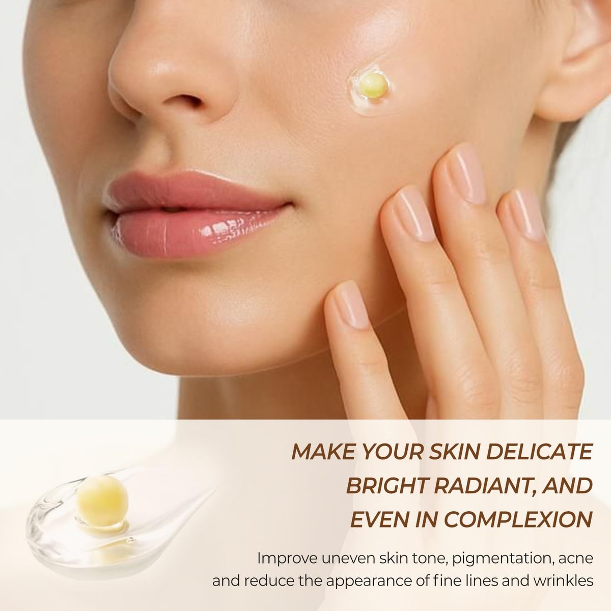 FIUMOT Deep Vitamin C Golden Capsule Hydrating Face Moisturizer - Antioxidant Protection, Lightweight Daily Skincare Avelisse
