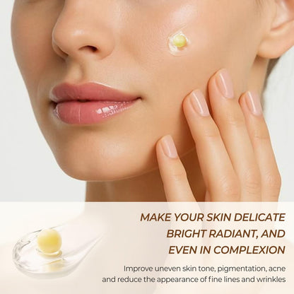 FIUMOT Deep Vitamin C Golden Capsule Hydrating Face Moisturizer - Antioxidant Protection, Lightweight Daily Skincare Avelisse