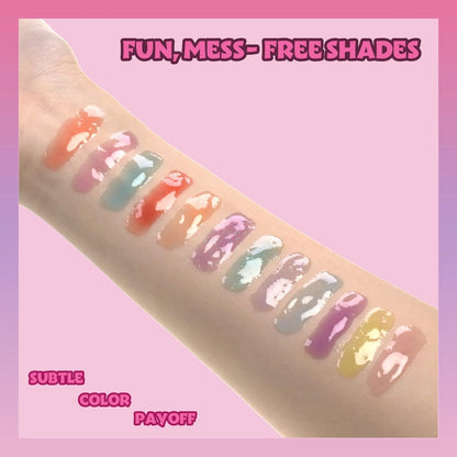 Disney Minnie Mouse 12 Piece Plant Based Lip Gloss Set - Girls Party Favors, First Makeup for Kids Ages 3+
