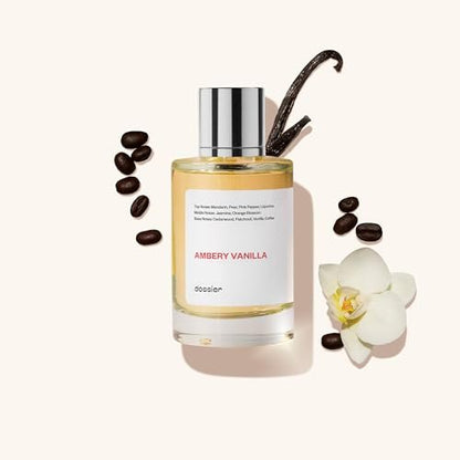 Dossier Ambery Vanilla Eau de Parfum - Inspired by Black Opium, Long-Lasting Feminine Fragrance, 3.4 Fl Oz Avelisse