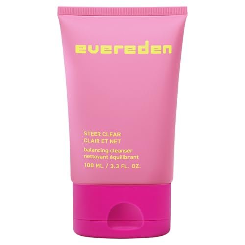 Evereden Steer Clear Balancing Jelly Cleanser for Teens - Vegan Face Wash for Oily & Pimple-Prone Skin - Pre Teen Skin Care Ages 10-12+ - 3.3 Fl Oz Avelisse