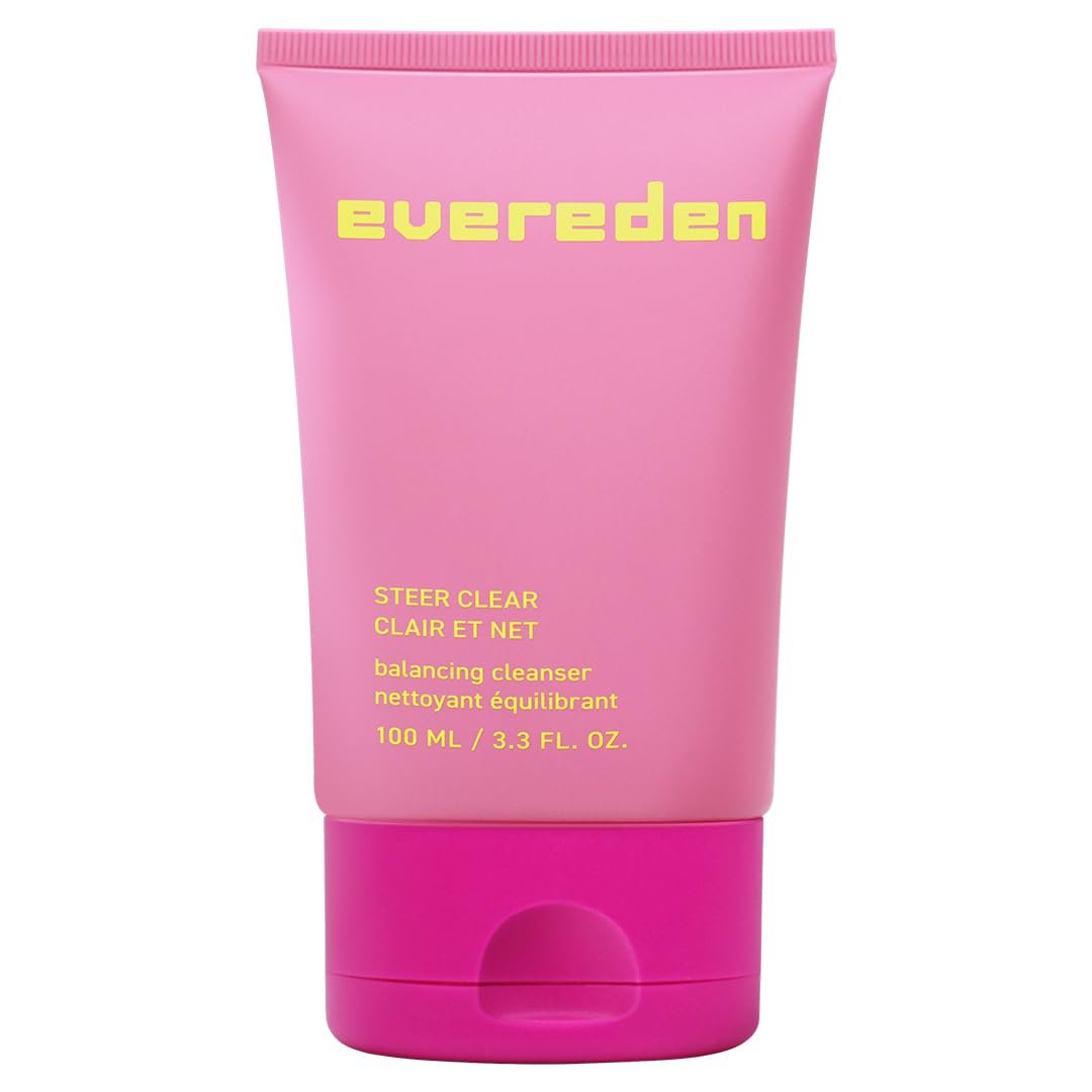 Evereden Steer Clear Balancing Jelly Cleanser for Teens - Vegan Face Wash for Oily & Pimple-Prone Skin - Pre Teen Skin Care Ages 10-12+ - 3.3 Fl Oz Avelisse