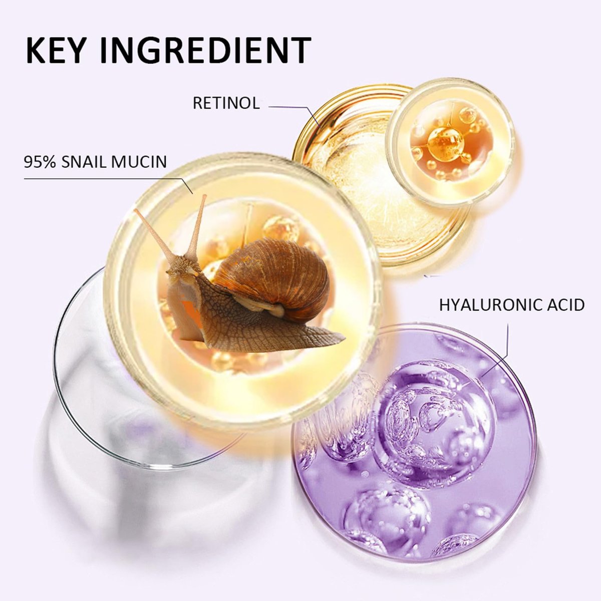 Hydrating Face Balm Stick with 95% Snail Mucin, Retinol & Hyaluronic Acid – Multi Balm Moisturizer for Day & Night, Anti-Wrinkle Skin Repair, 1.41 oz - görsel 13