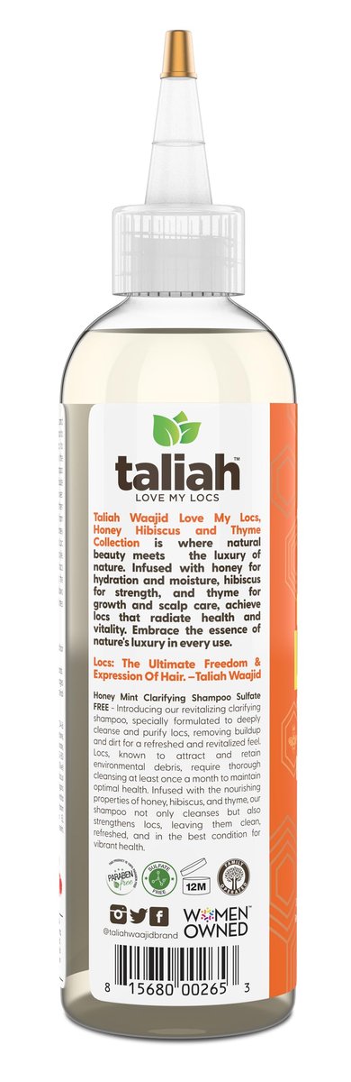 Taliah Waajid Love My Locs Honey Mint Clarifying Shampoo - 8 fl. oz, Unisex Shampoo Avelisse