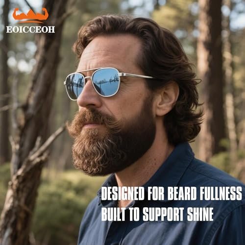 Round Beard Brush - Superior Grooming Tool for Styling Hair or Beard for Men, Round Bristle Heat-Resistant Curling Comb for Blow Drying, The Better Brush for All Hair Beard or Curls Types - görsel 7