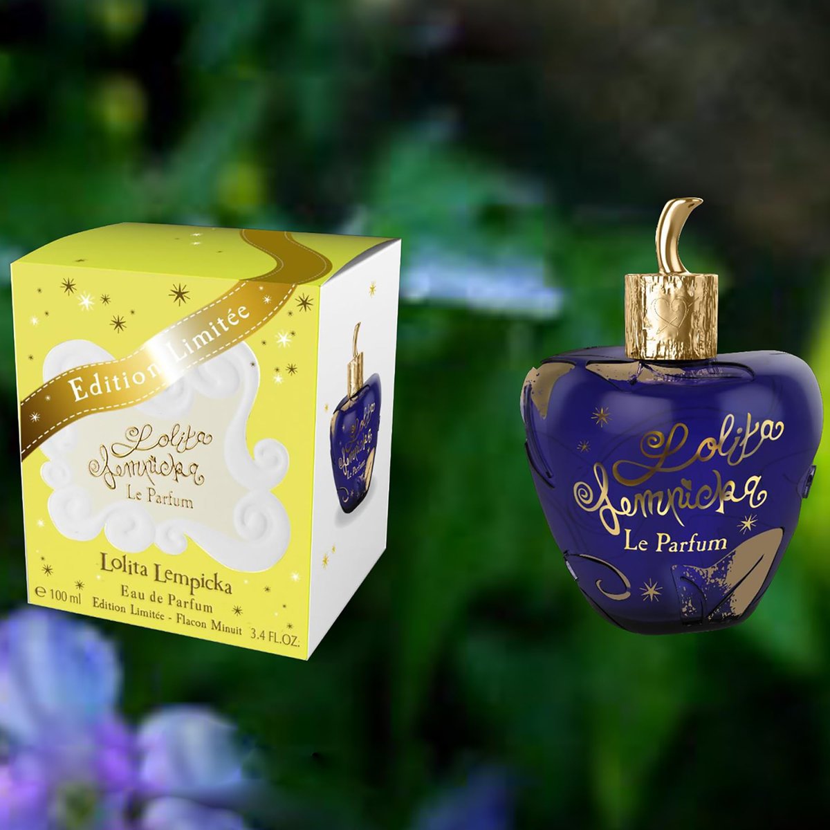 Lolita Lempicka Le Parfum Eau De Parfum Spray for Women – Limited Edition Midnight Purple Tinted, Gold Accented Bottle – Notes of Licorice, Violet, & Anise – 3.4 Oz - görsel 3