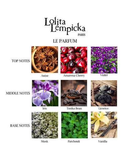 Lolita Lempicka Le Parfum Eau De Parfum Spray for Women – Limited Edition Midnight Purple Tinted, Gold Accented Bottle – Notes of Licorice, Violet, & Anise – 3.4 Oz