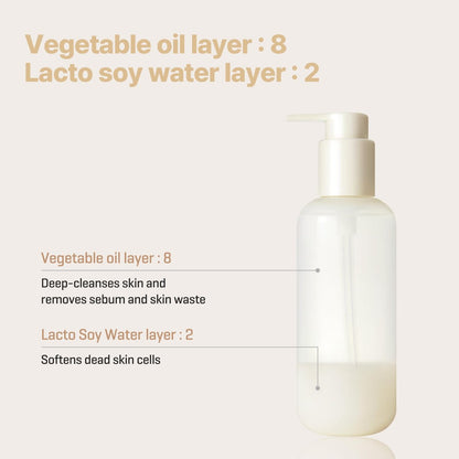 SOME BY MI Lacto Soy Sebum & Blackhead Cleansing Oil – 6.76oz (200ml) – Korean Vegan Makeup-Removing Oil Cleanser with Soybean Extract & Serine – Deep Cleansing for Blackheads & Pores