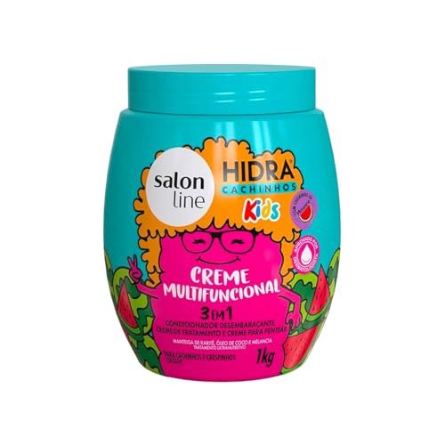 Salon Line Hidra Kids 3-in-1 Multifunctional Cream Watermelon 1 kg (35.27 oz) - Moisturizing Conditioner & Leave-In for Children - görsel 2