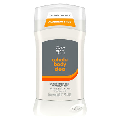 Dove Men+Care Whole Body Deodorant Shea Butter & Cedar 3 oz - 72H Odor Protection