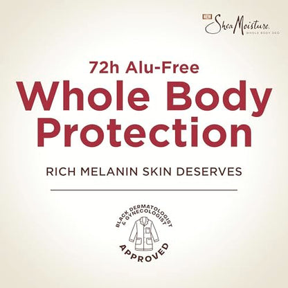 SheaMoisture Whole Body Deodorant Stick 72h Odor Control Fresh Aluminum Free 2.6 oz