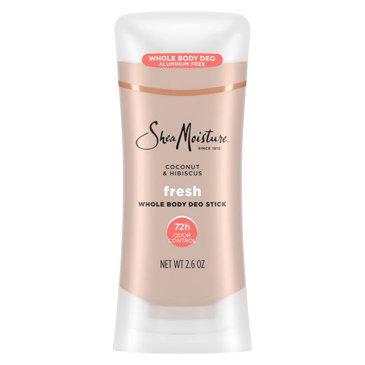 SheaMoisture Whole Body Deodorant Stick 72h Odor Control Fresh Aluminum Free 2.6 oz