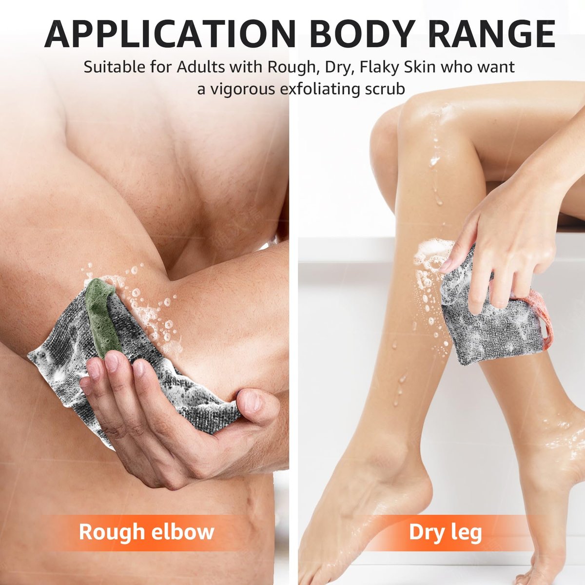 Xeiophoy 2-Pack Soap Bags – Nylon Exfoliating Bar Soap Pouch & Body Scrubber for Deep Cleansing - görsel 11
